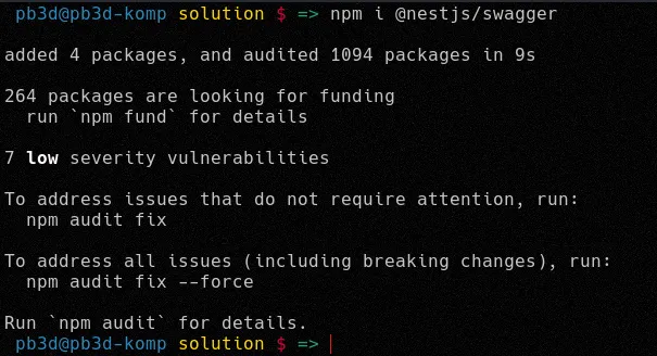 npm-install-nestjs-swagger